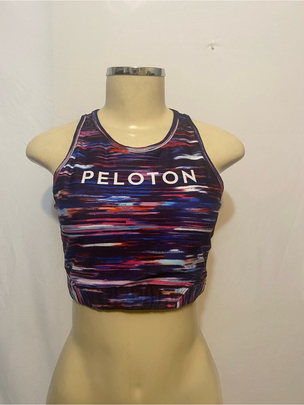 Peloton Purple Multi-Color Racerback Sports Bra